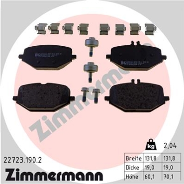 Zimmermann Brake pads for MERCEDES-BENZ G-KLASSE (W463) rear