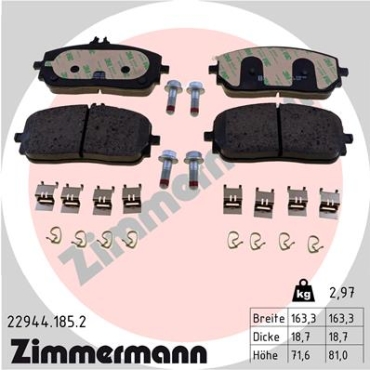 Zimmermann Brake pads for MERCEDES-BENZ GLA (H247) front