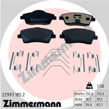 Zimmermann Bremsbeläge für VOLVO XC40 (536) vorne