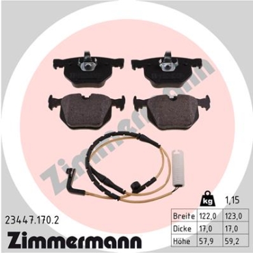 Zimmermann Brake pads for BMW 7 (E65, E66, E67) rear