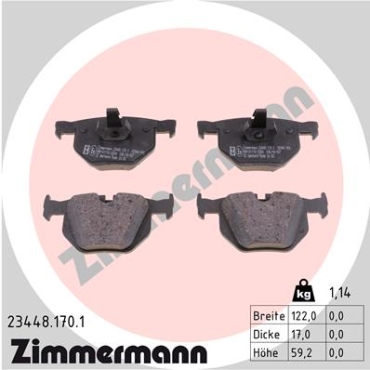 Zimmermann Brake pads for BMW X5 (E70) rear