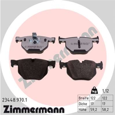 Zimmermann rd:z Brake pads for BMW X5 (E70) rear