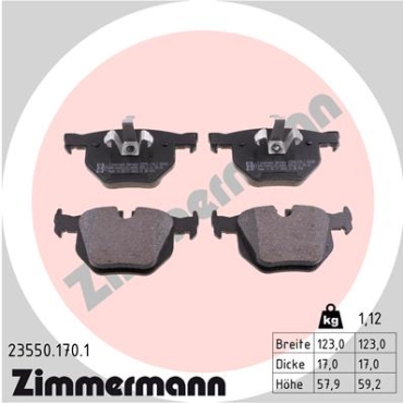 Zimmermann Brake pads for BMW 3 Cabriolet (E93) rear