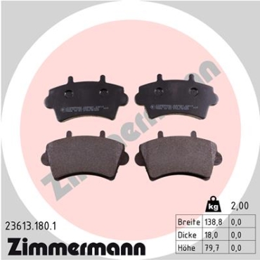 Zimmermann Brake pads for RENAULT MASTER II Bus (JD) front
