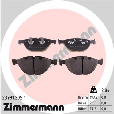 Zimmermann Brake pads for BMW 5 Touring (E61) front