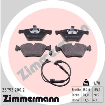 Zimmermann Brake pads for BMW 5 (E60) front