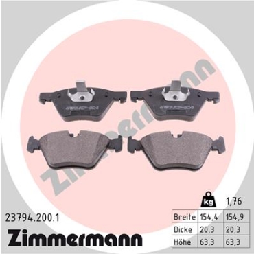 Zimmermann Brake pads for BMW 3 Touring (E91) front