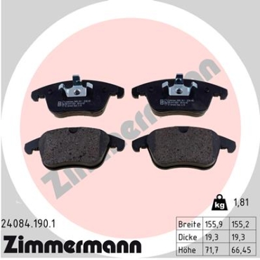 Zimmermann Brake pads for JAGUAR S-TYPE (X200) front