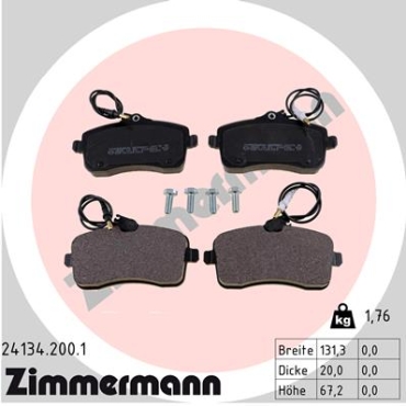Zimmermann Brake pads for PEUGEOT 407 SW (6E_) front