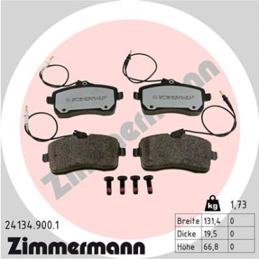 Zimmermann rd:z Brake pads for PEUGEOT 407 (6D_) front