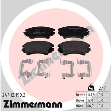 Zimmermann Brake pads for OPEL INSIGNIA A Stufenheck (G09) front