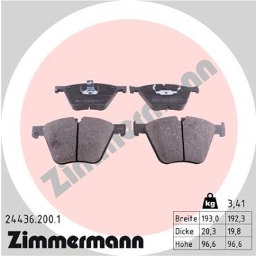 Zimmermann Bremsbeläge für BMW X6 (E71, E72) vorne