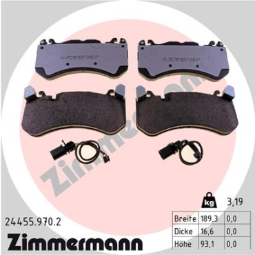 Zimmermann Brake pads for AUDI A6 C6 (4F2) front