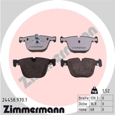 Zimmermann rd:z Brake pads for BMW X6 (F16, F86) rear