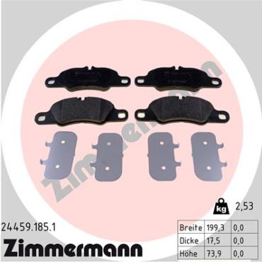 Zimmermann Brake pads for PORSCHE 718 BOXSTER (982) front