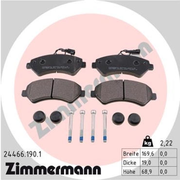Zimmermann Bremsbeläge für FIAT DUCATO Pritsche/Fahrgestell (250_, 290_) vorne