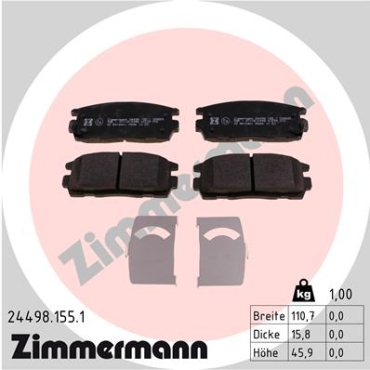 Zimmermann Brake pads for OPEL ANTARA (L07) rear