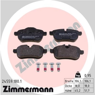 Zimmermann Brake pads for BMW Z4 Roadster (E89) rear