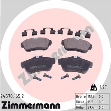 Zimmermann Brake pads for CITROËN JUMPY (VF7) rear
