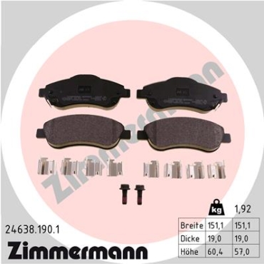 Zimmermann Brake pads for HONDA CR-V IV (RM_) front