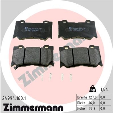 Zimmermann Brake pads for INFINITI Q50 front