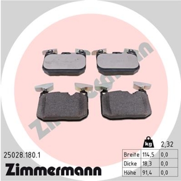 Zimmermann Brake pads for BMW 3 (F30, F80) front