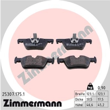 Zimmermann Brake pads for BMW 3 (F30, F80) rear