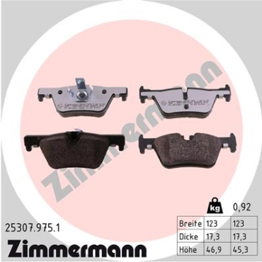 Zimmermann rd:z Brake pads for BMW 3 (F30, F80) rear