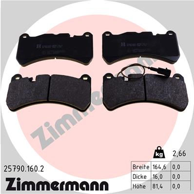 Zimmermann Brake pads for MASERATI GHIBLI III (M157) front