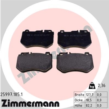 Zimmermann Brake pads for MERCEDES-BENZ C-KLASSE T-Model (S205) front