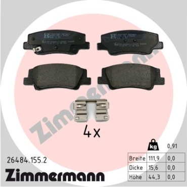 Zimmermann Bremsbeläge für HYUNDAI TUCSON (NX4E, NX4A) hinten