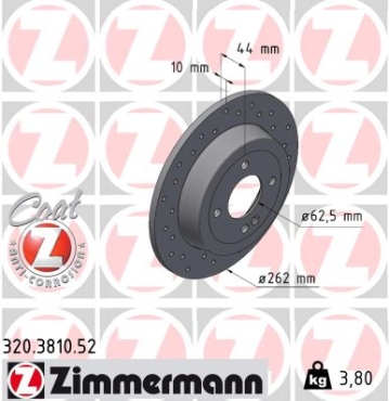 Zimmermann Sportbremsscheibe Sport Z für KIA RIO III (UB) hinten
