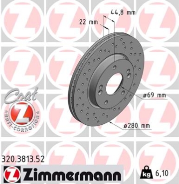Zimmermann Sport Brake Disc for KIA NIRO front