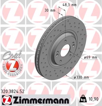 Zimmermann Sport Brake Disc for KIA OPTIMA Sportswagon (JF) front