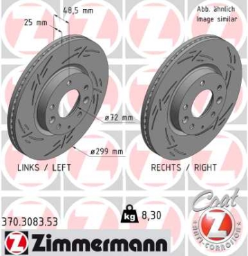 Zimmermann Sport Brake Disc for MAZDA 6 Stufenheck (GH) front