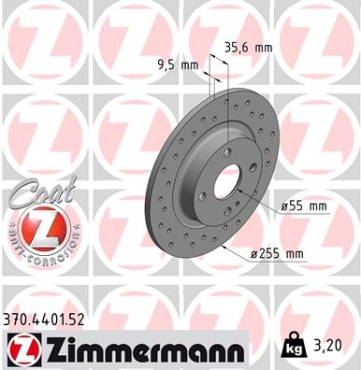 Zimmermann Sport Brake Disc for MAZDA MX-5 IV (ND) rear