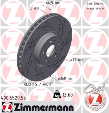 Zimmermann Sport Brake Disc for MERCEDES-BENZ SL (R231) front right
