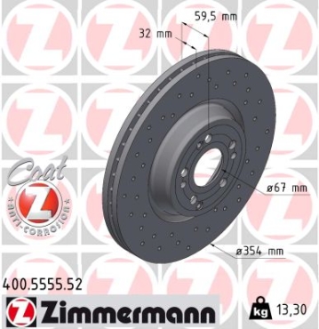 Zimmermann Sport Brake Disc for MERCEDES-BENZ GLE (V167) front