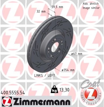 Zimmermann Sport Brake Disc for MERCEDES-BENZ GLE (V167) front left