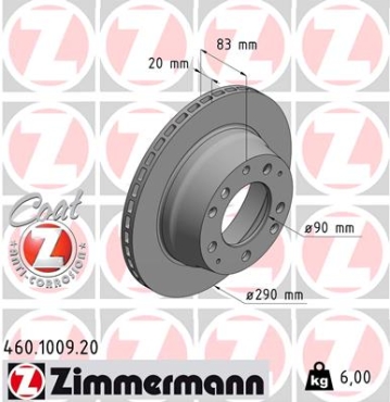 Zimmermann Brake Disc for PORSCHE 911 rear