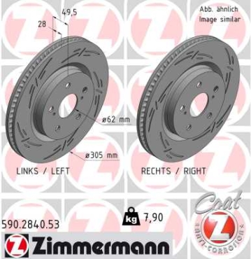 Zimmermann Sport Brake Disc for TOYOTA RAV 4 V (_A5_, _H5_) front