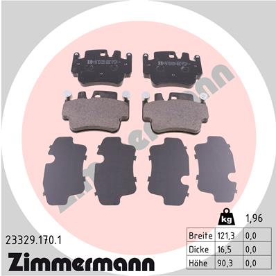 Zimmermann Brake pads for PORSCHE CARRERA GT (980) rear - Zimmermann  Bremsentechnik