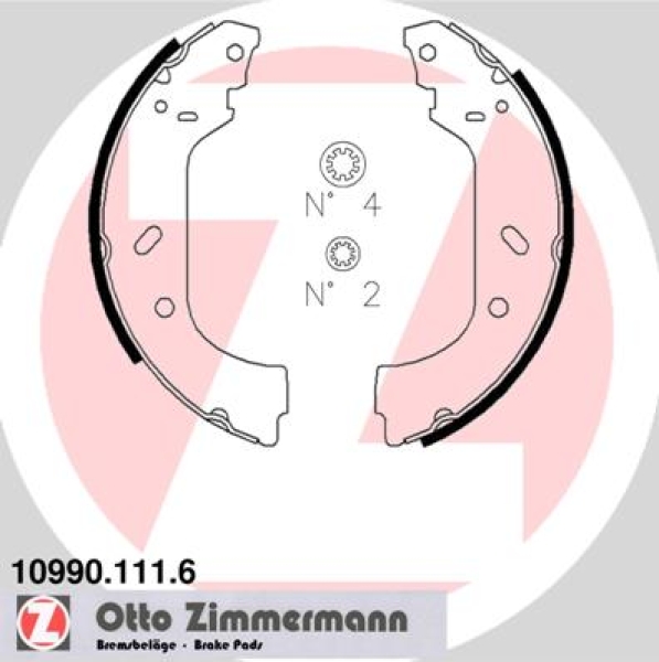 Zimmermann Bremsbackensatz für CITROËN EVASION Großraumlimousine (22, U6) hinten