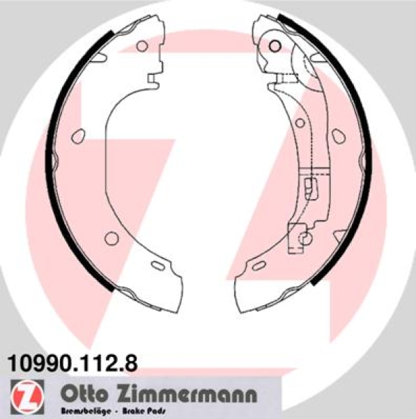 Zimmermann Brake Shoe Set for PEUGEOT BOXER Pritsche/Fahrgestell (ZCT_) rear