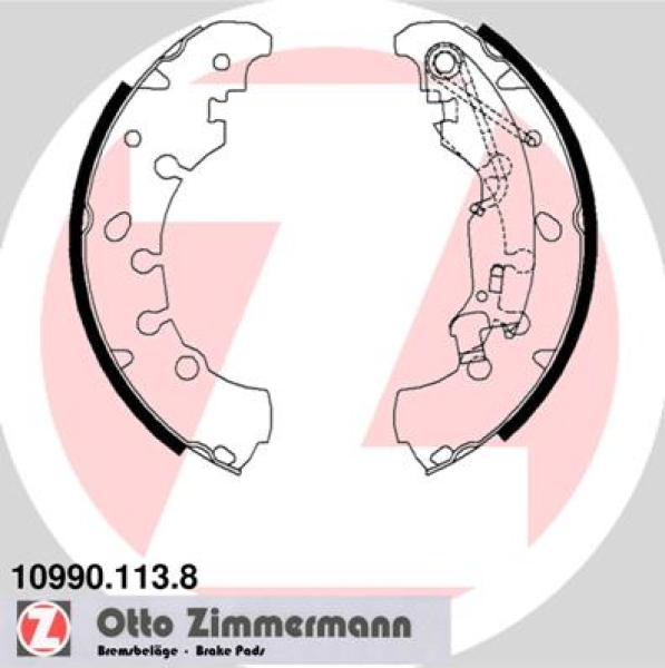 Zimmermann Bremsbackensatz für OPEL ADAM (M13) hinten