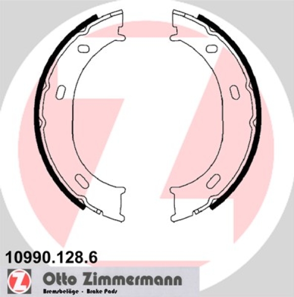 Zimmermann Bremsbackensatz für MERCEDES-BENZ SPRINTER 2-t Kasten (901, 902) hinten / Feststellbremse