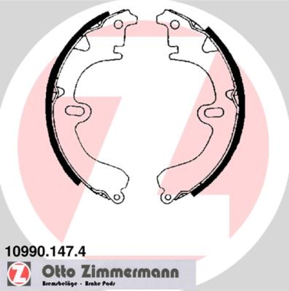 Zimmermann Bremsbackensatz für TOYOTA CAMRY Liftback (_V1_) hinten