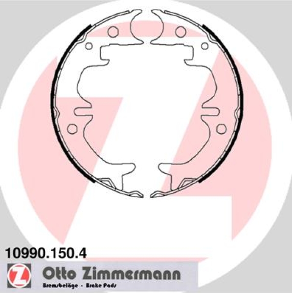 Zimmermann Bremsbackensatz für TOYOTA AVENSIS Liftback (_T22_) hinten / Feststellbremse