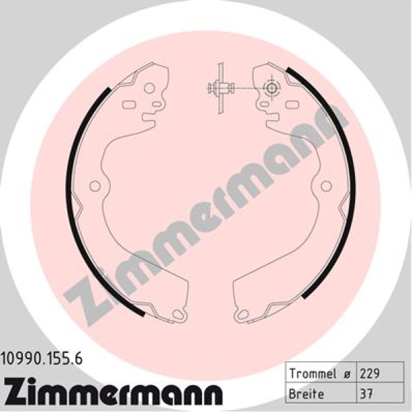 Zimmermann Bremsbackensatz für NISSAN NV200 Kasten/Kombi hinten / Feststellbremse