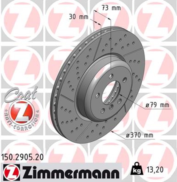 Zimmermann Brake Disc for BMW 3 (F30, F80) front
